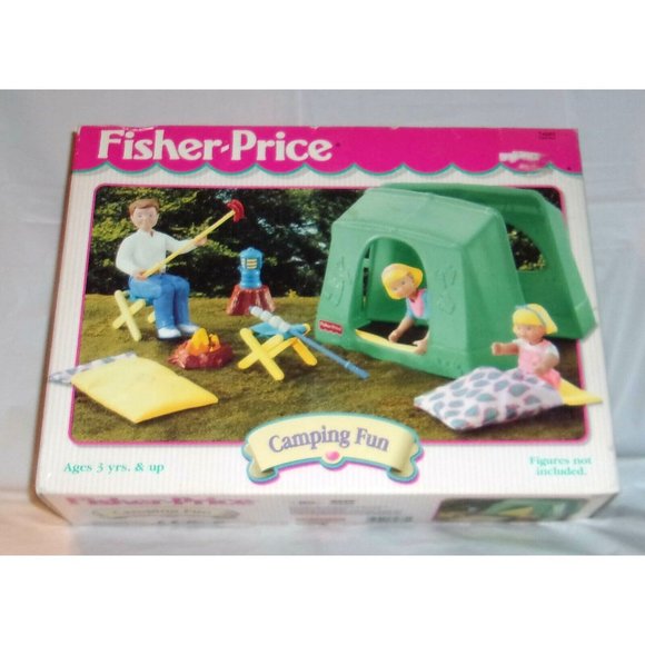 Vintage Fisher Price Little People Camping Fun Play Set New in Box - Picture 1 of 8